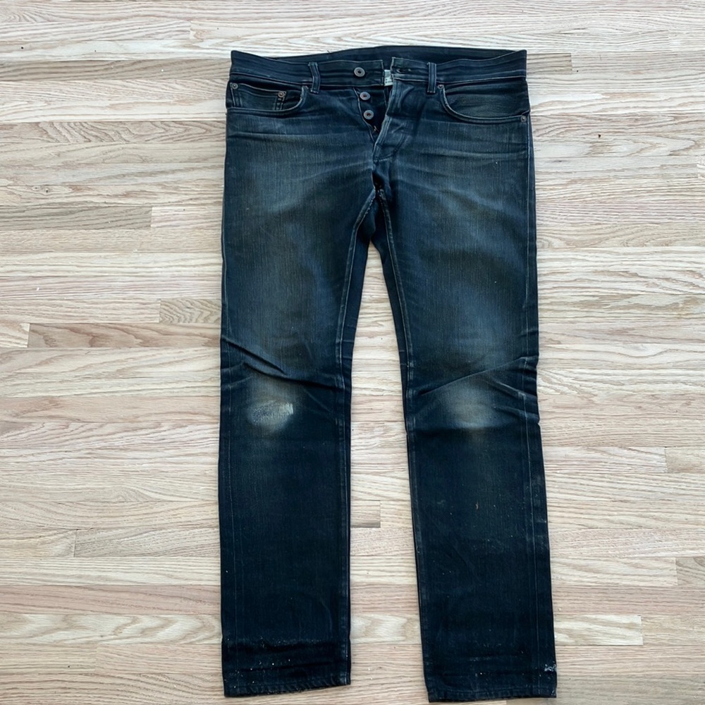 Railcar Fine Goods Black Jeans Spikes size 31 - great whiskering